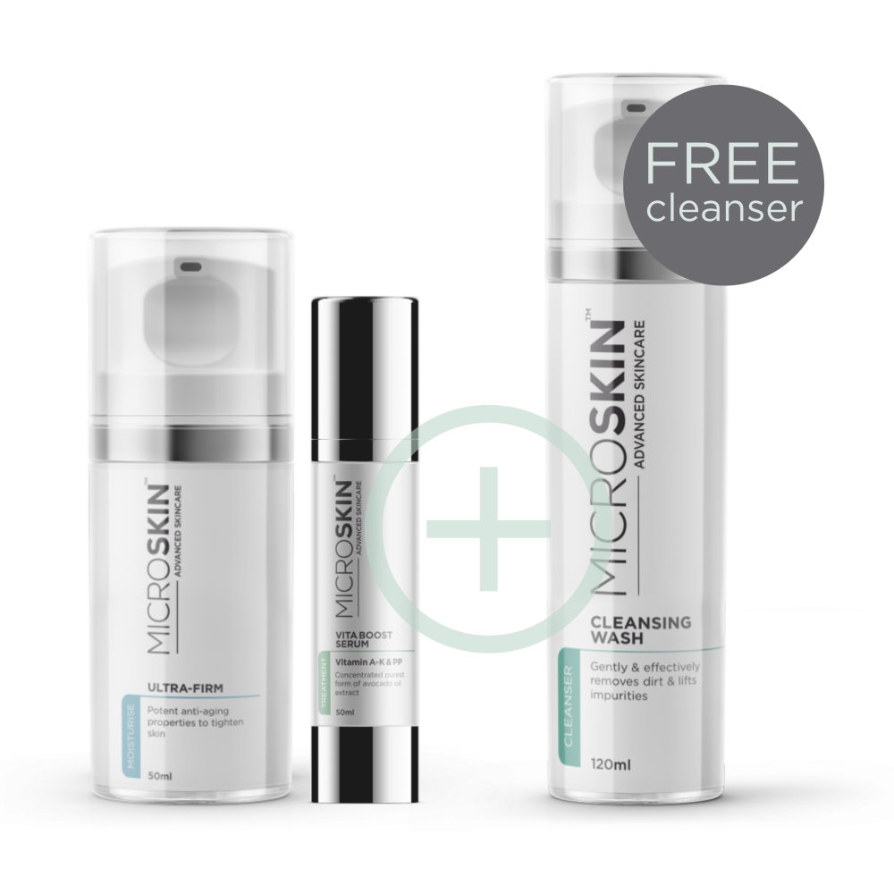 Ultra-Firm & Vita Boost Serum Bundel with free Cleansing Wash